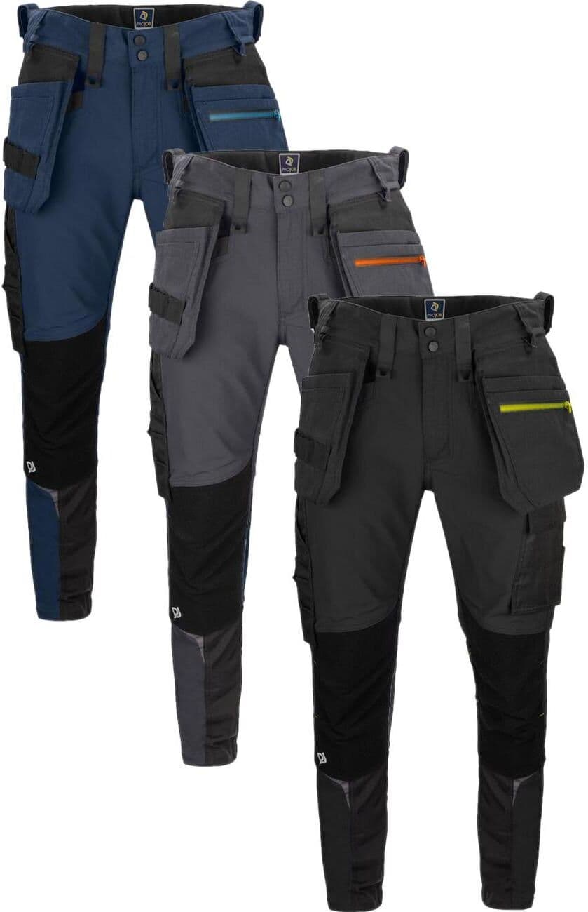 Projob 645550 5550 Buks Med Stretch / Arbejdsbukser Navy C52