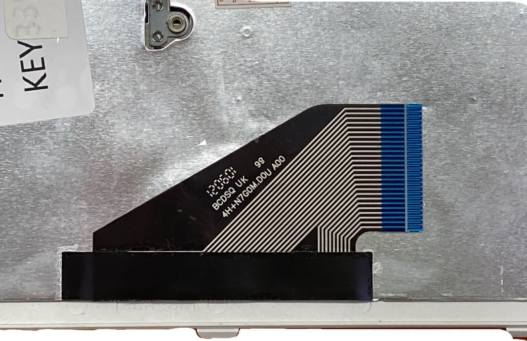 T-ProTek Zwart toetsenbord met zilveren frame compatibel met Lenovo IdeaPad U310 (MAG68GE)