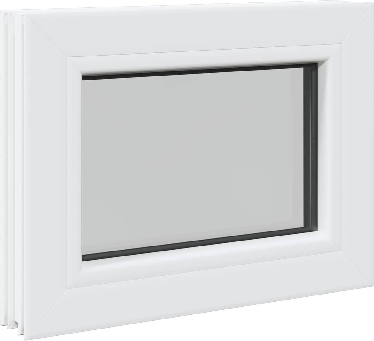 vidaXL Couleur blanche de la fenêtre de cave intérieure RISOR