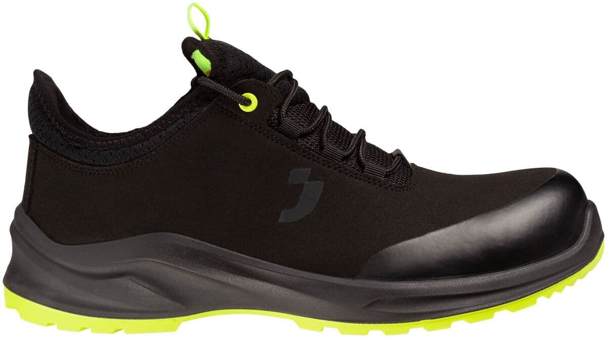 Sicherheitsschuh SAFETY JOGGER WORKS "Modulo Low" Gr. 42, schwarz (schwarz, grün), 42, Obermaterial: 100% sonstige Fasern AF., Schuhe, Sicherheitsschuh
