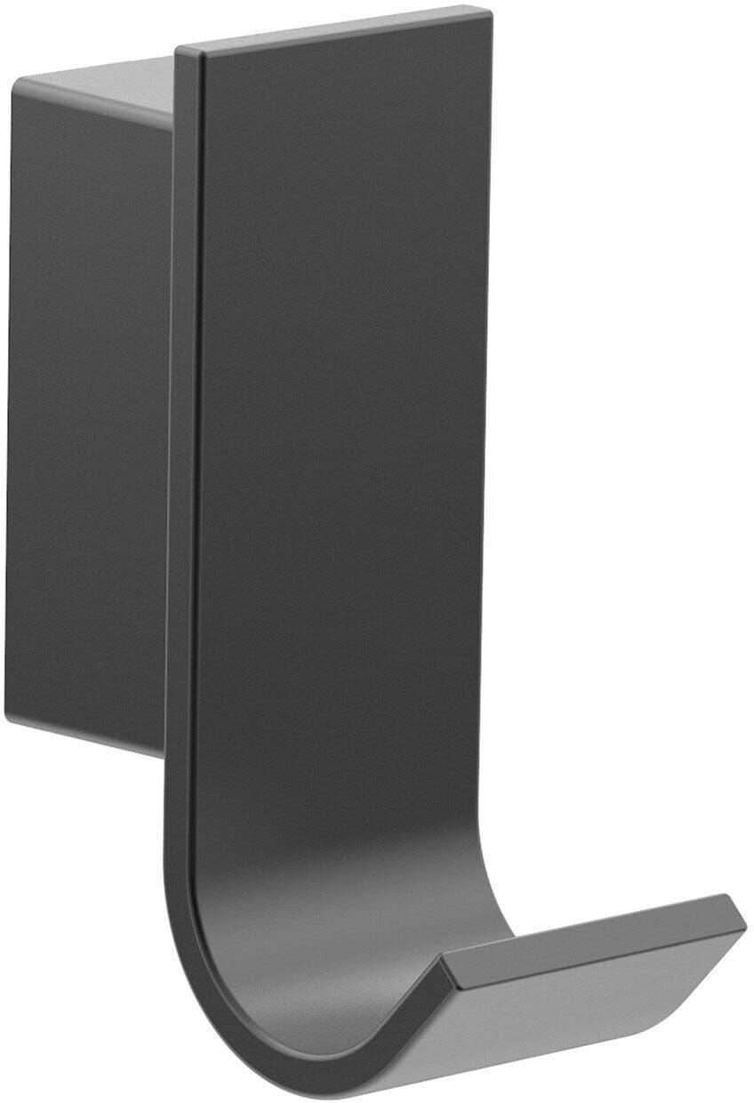 Tecnomat GANCIO SINGOLO SERIE ELITE IN METALLO NERO FISSAGGIO A MURO