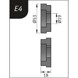 Metallkraft Biegerollensatz Typ E4, Ø 53 x 19 x 18 mm