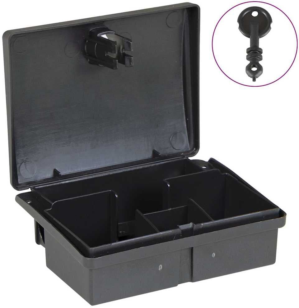 vidaXL Pièges à souris 5 pcs noir 13x10x4 cm