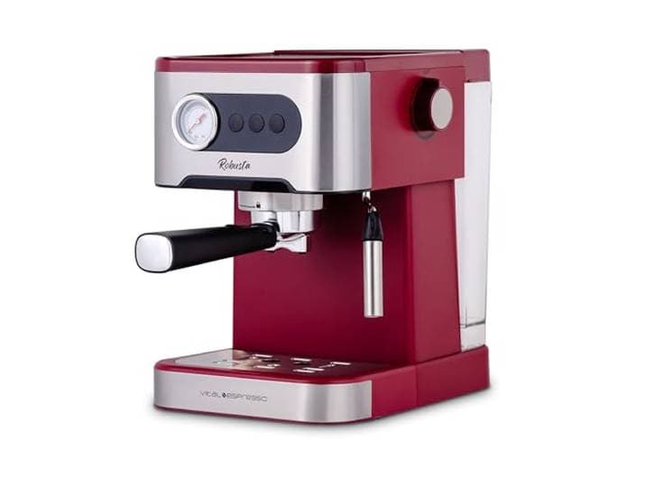 Cafetière Expresso Machine À Café Espresso Cappuccino 20 Bars 1350 W Thermoblock Vaporisateur Orientable Mousseur à Lait Réservoir Amovible 1.4L Porte Filtre Double Sortie XSQUO Vital Espresso Robusta