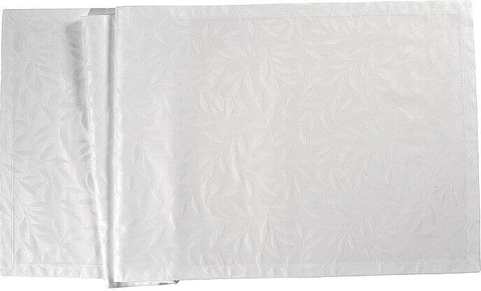 SANDER Tischdecke COMO DAMAST 140x200cm Weiss weiss EG