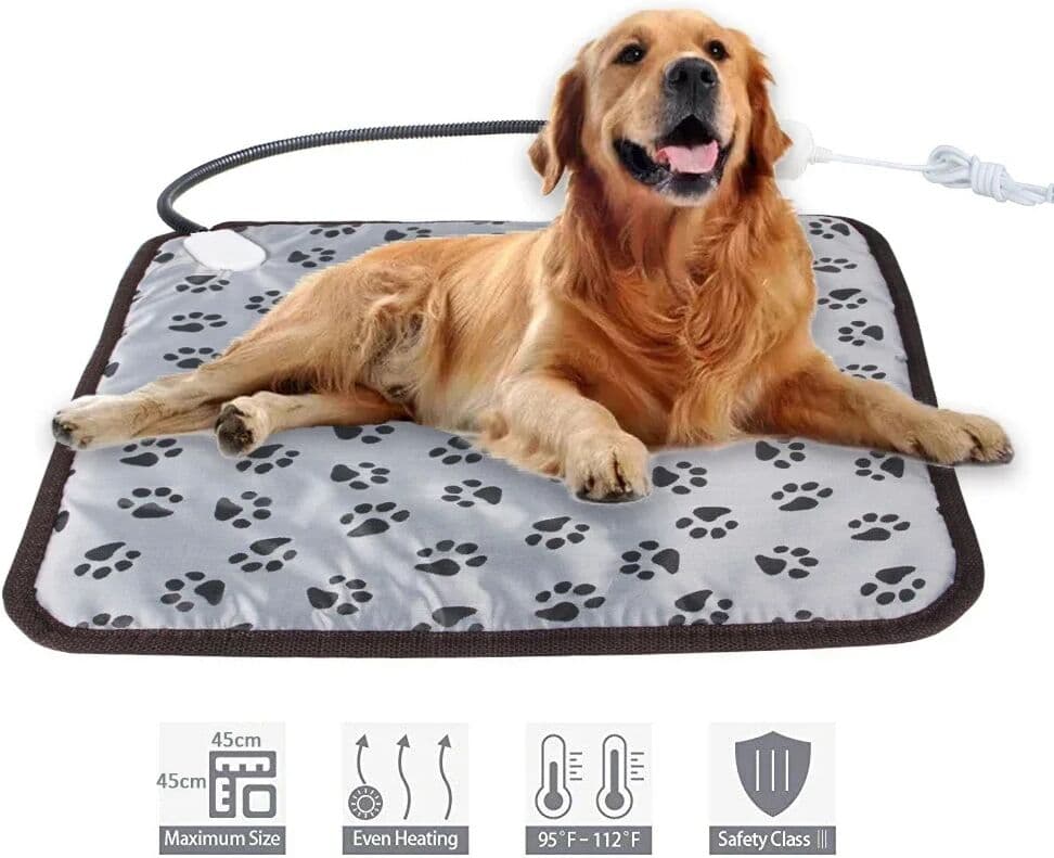 NONE Winter Pet Heating Blanket Waterproof Wearable Wear Resistant Temperature Warm Cat Dog Mattress Indoor Heating Pad Pet Supplies