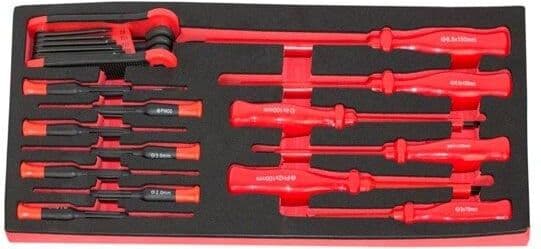 Jogo de Chaves Fenda para Eletrónica – 14Pcs Kroftools 8570