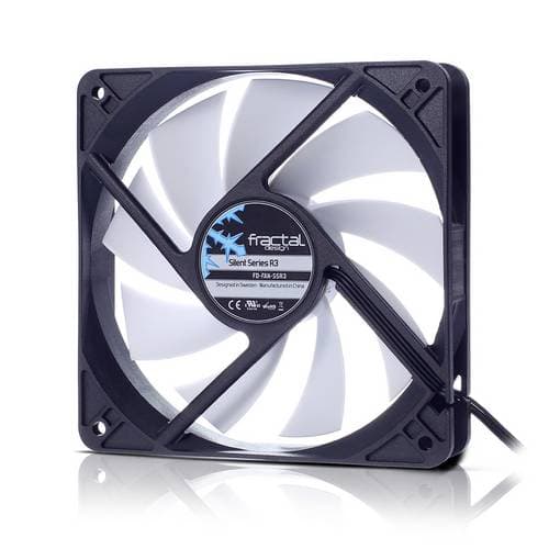 Fractal Design Silent Series R3 50mm PC-Gehäuse-Lüfter Schwarz, Weiß (B x H x T) 50 x 10 x 50mm