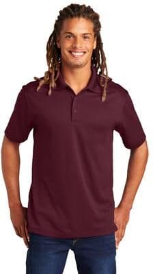 Sport-Tek ST680 PosiCharge Micro-Mesh Polo Shirt in Maroon size Large