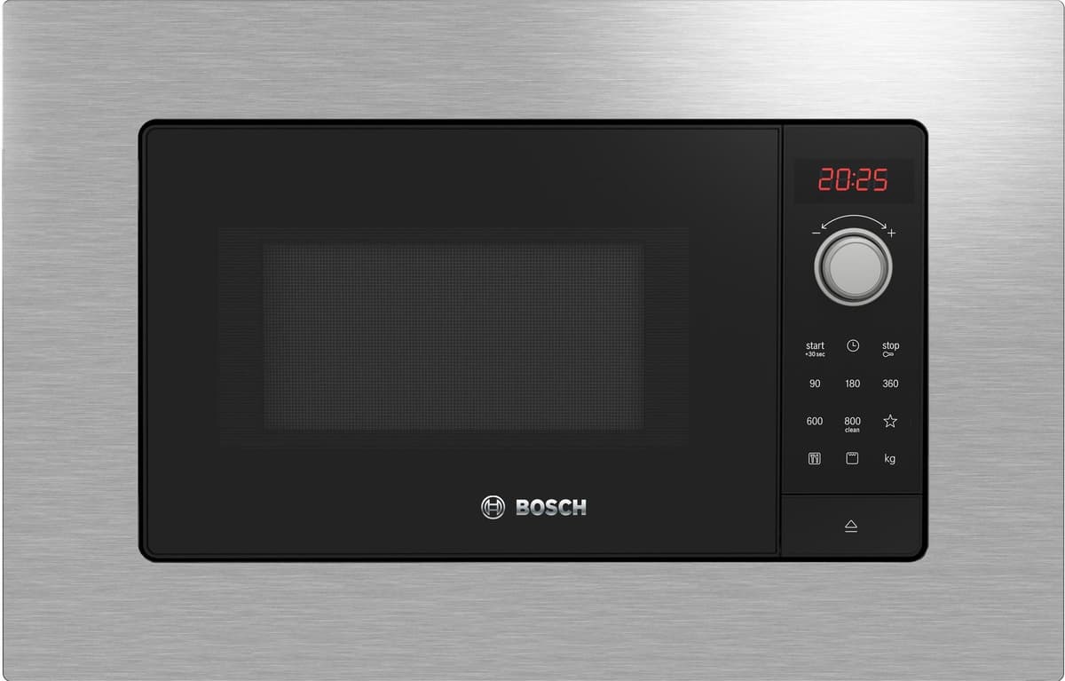 Bosch Einbau-Mikrowelle "BEL623MS3 Silber", silber (silberfarben), B:59,5cm H:38,2cm T:33,5cm, Mikrowellen, Einbau-Mikrowelle silberfarben Einheitsgröße