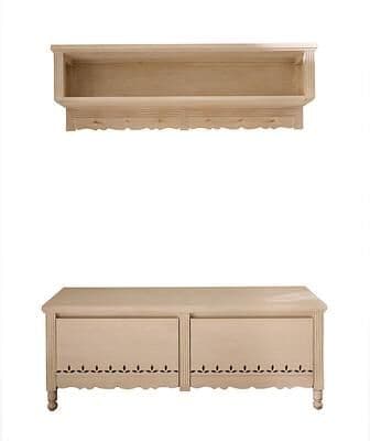 Ari Entry Bench & Storage Shelf - Ballard Designs