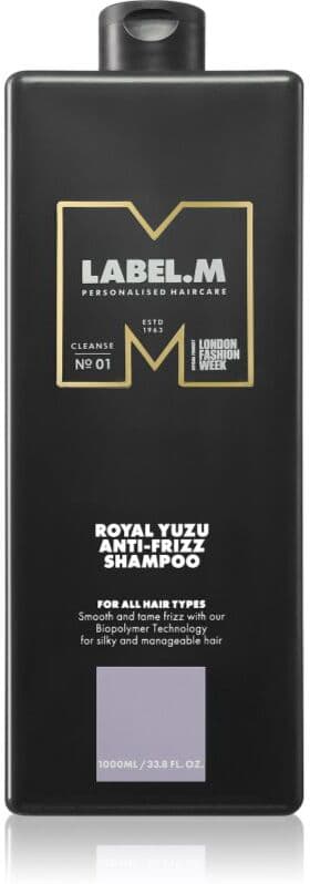 label.m Royal Yuzu ισιωτικό σαμπουάν για την αντιμετώπιση του κρεπαρίσματος μαλλιών 1000 ml