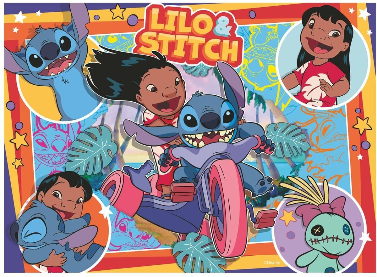 Ravensburger Puzzle: Stitch - Aloha! (4x100 pcs) (05731)