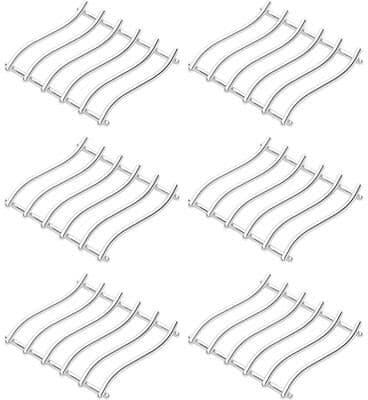 YBM Home Silver Chrome Swivel Design Trivet, Stainless Steel Wire Mat
