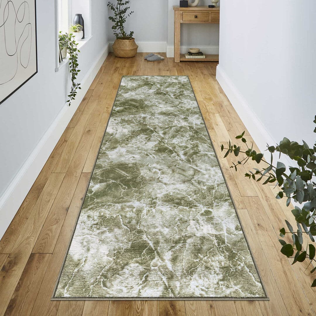 Latitude Run Blaidyn Berber Indoor / Outdoor Area Rug Green Runner 60 x 220 cm