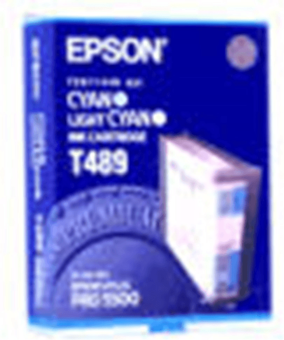 Epson T48 - Cyan / Light Cyan Blekkpatron – Høy Kvalitet (Epst489011, Cyan, 1 Eske) Cyan