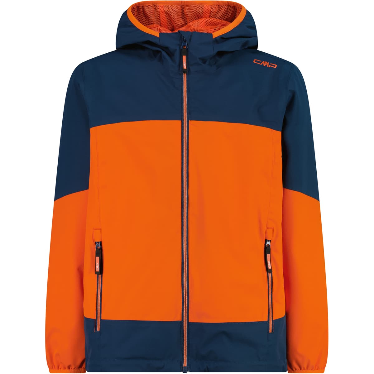 CMP Kinder Regenjacke orange Größe 110 Trekking Winddicht Wasserabweisend