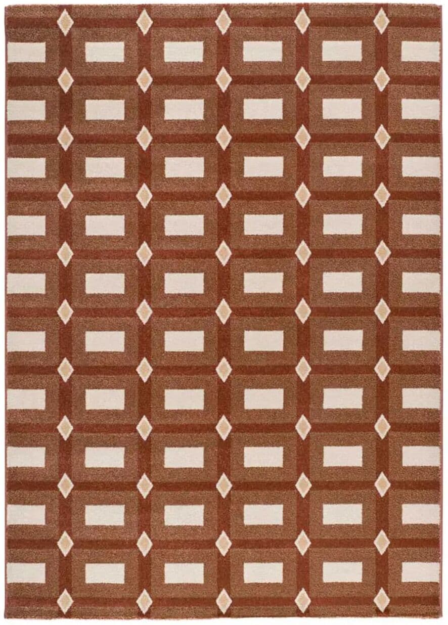 Atticgo Alfombra geométrica caldera 160x230 cm