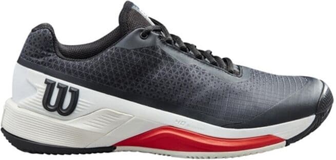 Wilson Rush Pro 4.0 Clay/Padel Black/White/Poppy, 42 2/3