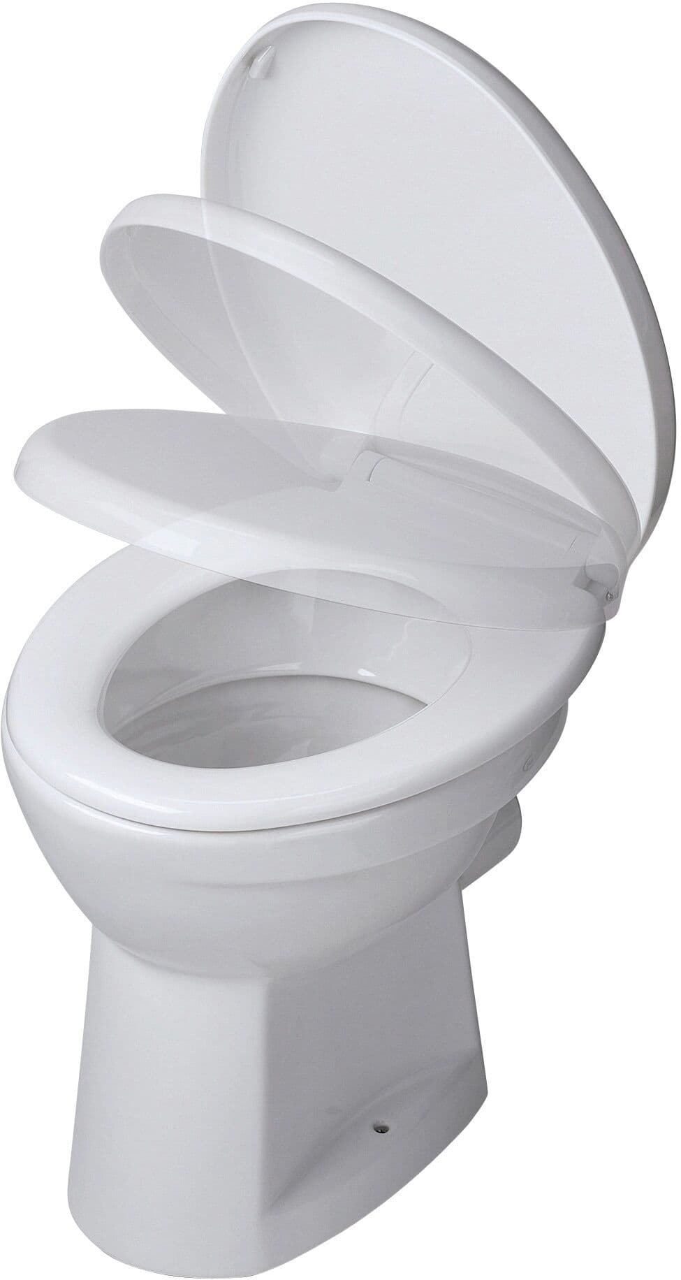 WC-Sitz ADOB "Firenze", beige, B:38cm L:46cm, Thermoplast, WC-Sitze, WC-Sitz, Mit Absenkautomatik