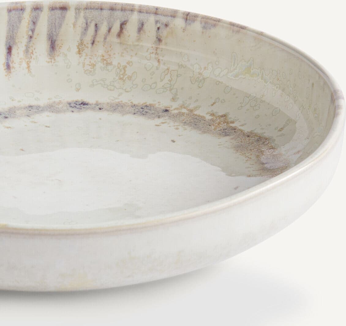 AM.PM Lot 4 assiettes creuses grès émaill réactif, Traba
