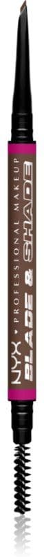 NYX Professional Makeup Blade & Shade kredka do brwi ze szczotką odcień 09 Brunette g