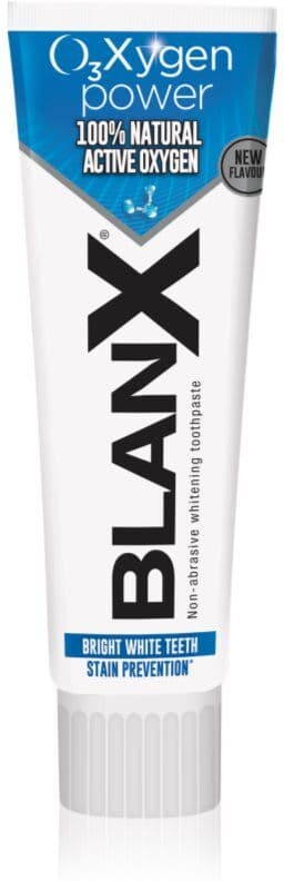 BlanX O3X Toothpaste φυσική οδοντόπαστα για απαλή λεύκανση και προστασία σμάλτου 75 ml