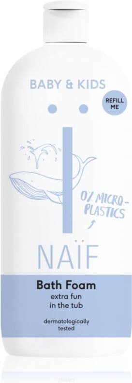 Naif Baby & Kids Bath Foam χαλαρωτικός αφρός μπάνιου για παιδιά 500 ml