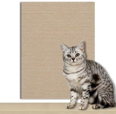 Uplift Essentials Trimmable Self Adhesive Carpet Scratching Protector khaki 15.7 X 78.7 In
