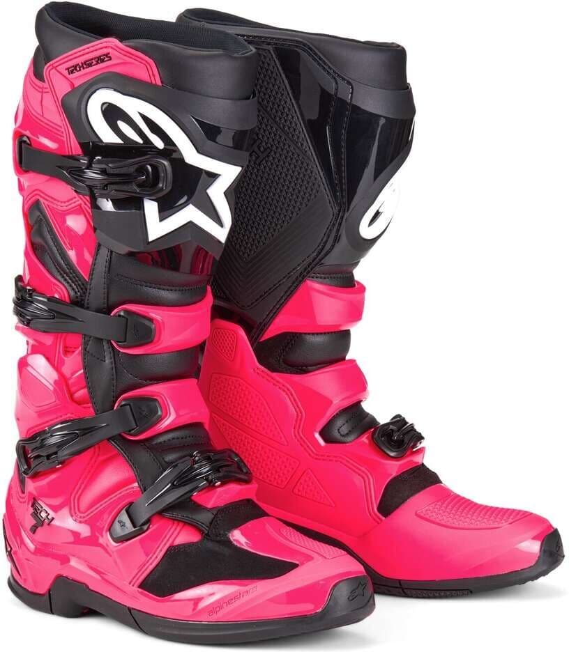 Stivali Moto Cross Enduro Alpinestars TECH 7 Diva Rosa Nero taglia 11