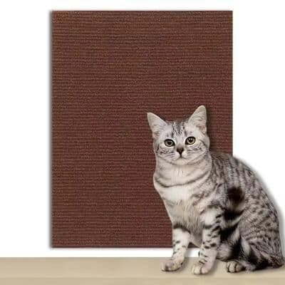 Uplift Treasures Self Adhesive Cat Scratcher Mat Sofa Protector brown 15.75 118.11 In