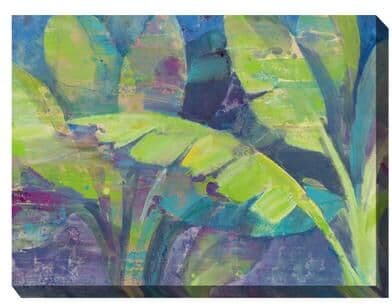 BERMUDA PALM OUTDOOR ART 40X30 by West of the Wind in Multi