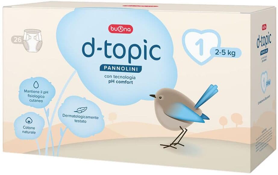 BUONA SpA SOCIETA  BENEFIT DTOPIC PANNOLINI 1 26PZ