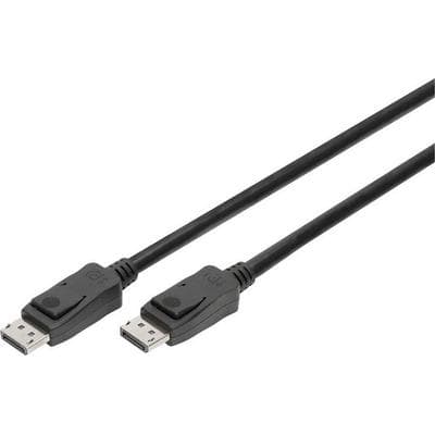 Digitus DisplayPort Anschlusskabel DisplayPort Stecker, DisplayPort Stecker 3.00 m Schwarz AK-340106-030-S vergoldete Steckkontakte, doppelt