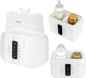 Lionelo Thermup Double White Bottle Warmer 6in1 aquecedor de biberões multifunções 6 in 1 1 un.. Thermup Double White Bottle Warmer 6in1