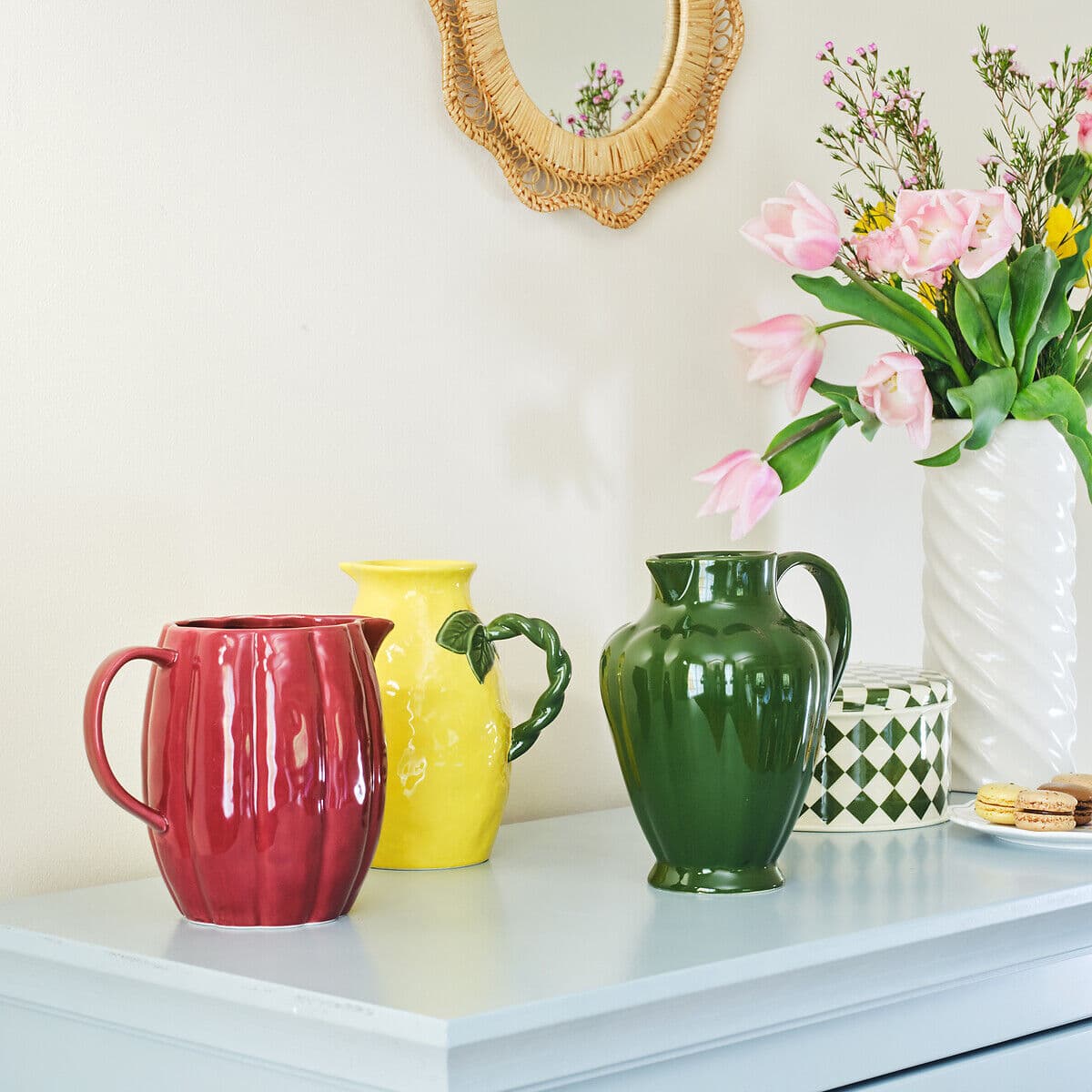 LA REDOUTE INTERIEURS Carafe esprit vintage, en grès émaillé, ENOA
