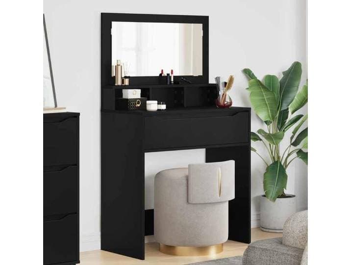 Tables de maquillage pour chambre Noir 80 x 39 6 x 135 cm 888978