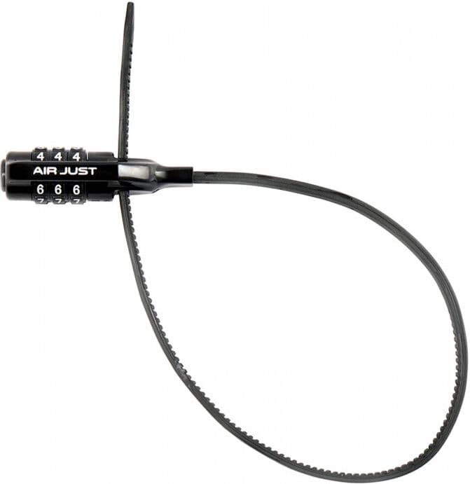 ULAC Lucchetto a cavo AIR JUST COMBO con combinazione nero - Black