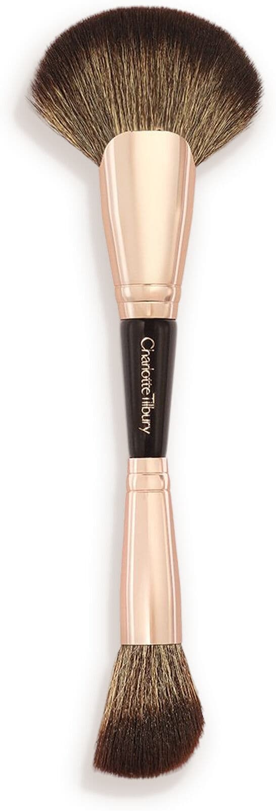 Airbrush Flawless Easy Soft Blur Bronzer + Blusher Brush - Rose Gold & Night Crimson Charlotte Tilbury 2348 Airbrush Flawless Easy Soft Blur Bronzer + Blusher Size: