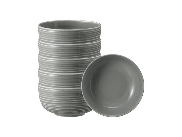 Schale SELTMANN WEIDEN Foodbowl Terra ø 17,7 cm 6er Set , grau (perlgrau), L:17,7cm, Schüsseln, Schale