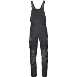 Latzhose "3031" - 26 - schwarz/grau