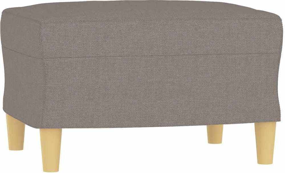 vidaXL Repose-pied Taupe 60x50x41 cm Tissu