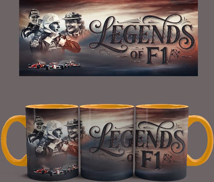 Legends of F1 bögre (Narancssárga)