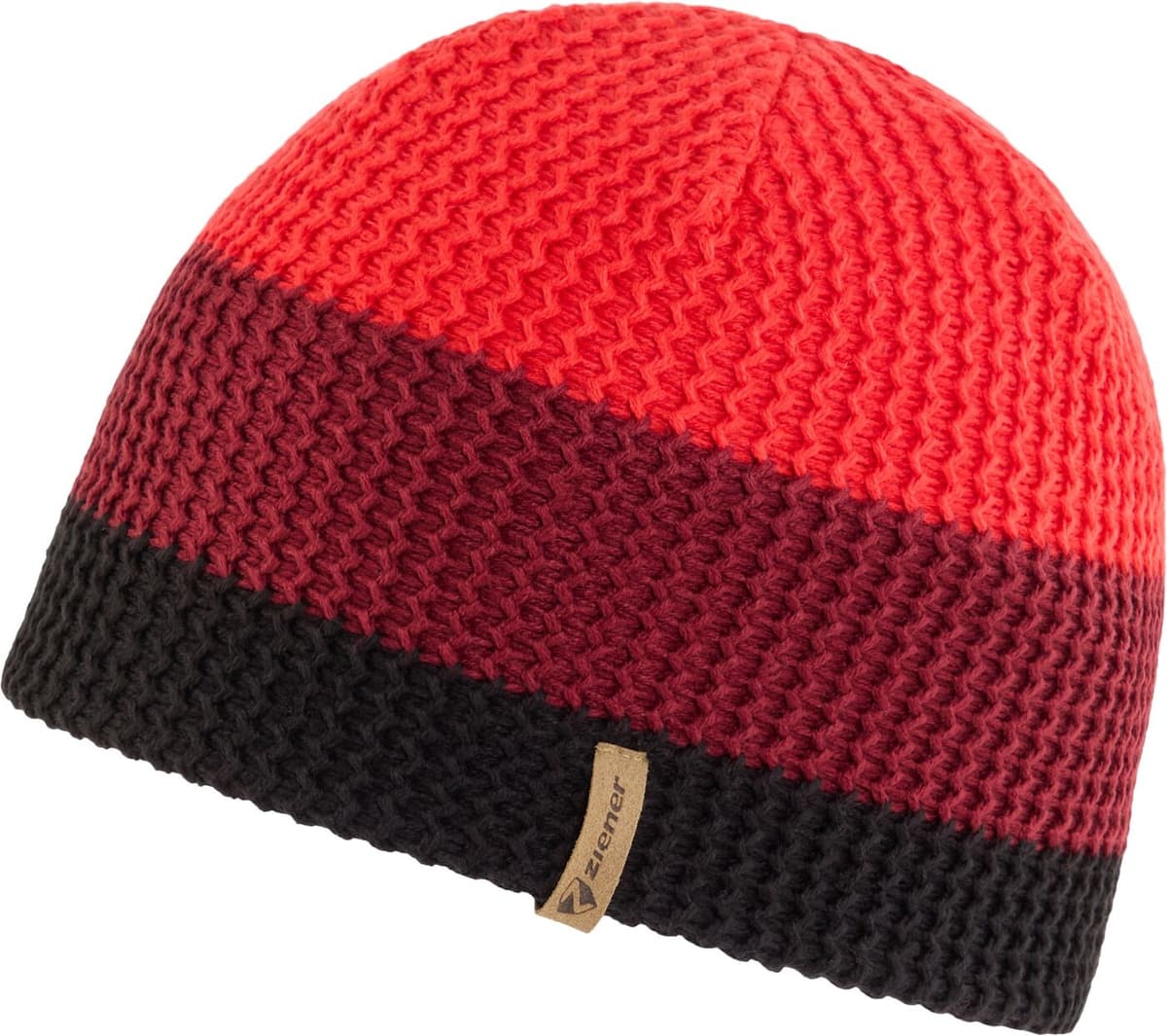 Strickmütze ZIENER "IBLIMY-Z JUNGS", Jungen, rot, Materialmix, Mützen Strickmütze, reflektierende Elemente