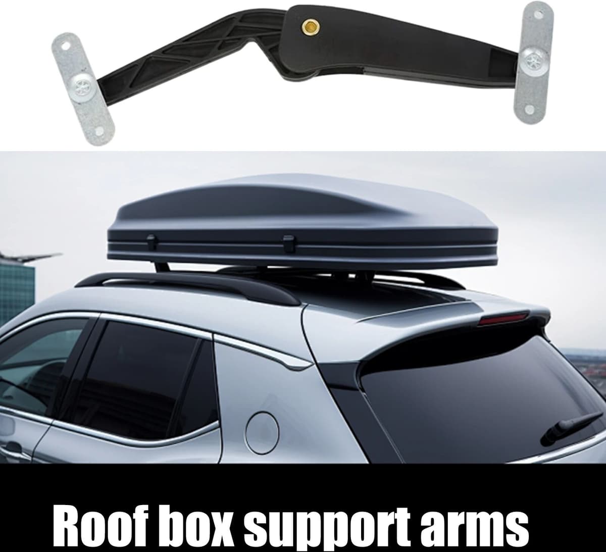 NONE 1 Pair Car Roof Box Support Arm Auto Roof Cargo Carrier Rack Support Arm Automotive Top Mount Luggage Box Support Frame For Auto Cargo