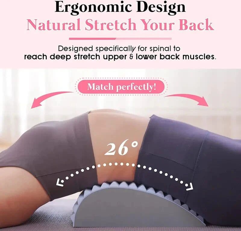 NONE Lower Back Pain Relief Treatment Stretcher Back Stretcher Pillow Chronic Lumbar Support Herniated Disc Posture Corrector Pillow