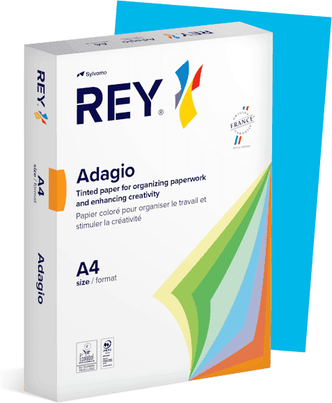 FÃ¤rgat kopieringspapper Rey Adagio A4 80 g 500-pack Deep Blue