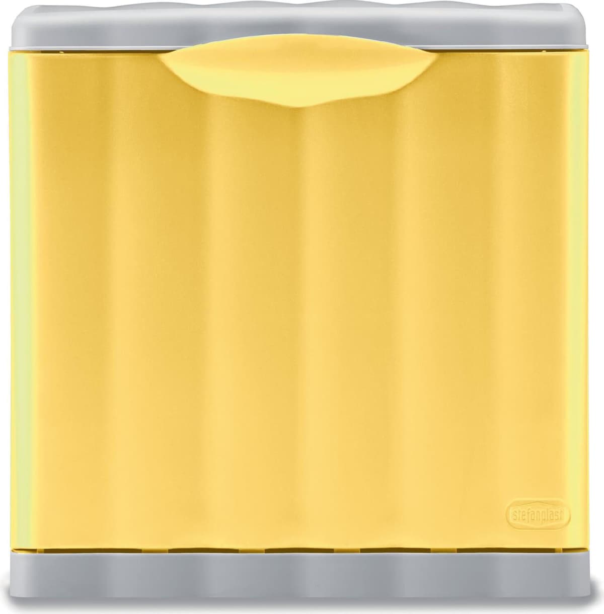 stefanplast 42551 Pattumiera Plastica 20 Litri Grigio/giallo - 42551