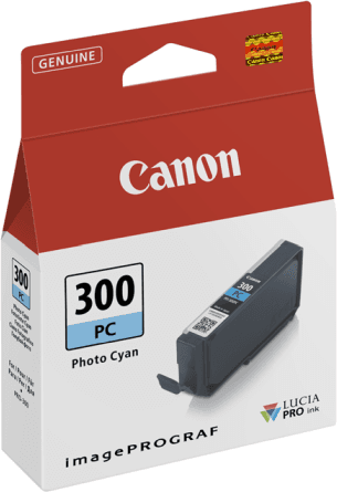 Canon Pfi-300 Photo Cyan Blekk – Høy Kvalitet (Can4197c001, Bilde Cyan, 1 Eske) Bilde Cyan