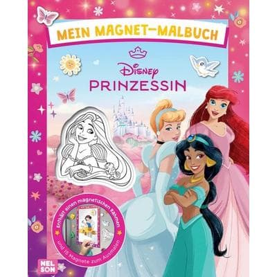 Disney Prinzessin: Mein Magnet-Malbuch, Taschenbuch von , Nelson, 978-3-8451-2966-2